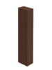 Hliníkový stĺpik 200x100x4 R0,5 na zabetónovanie